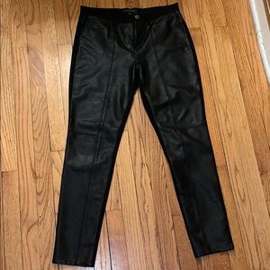 Banana Republic black leather pant